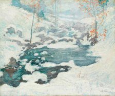 Icebound, c. 1889. Creator: John Henry Twachtman.