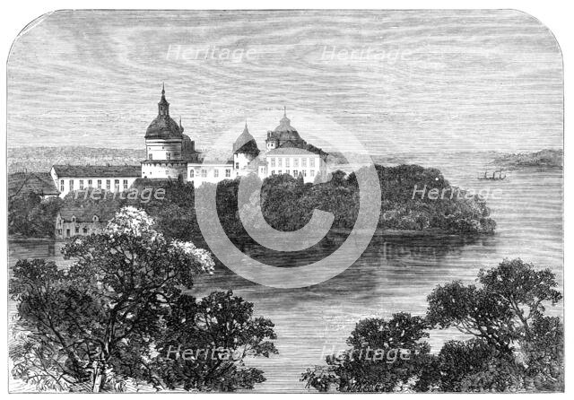 Visit of the Prince and Princess of Wales to Sweden: the Royal Palace of Gripsholm…, 1864. Creator: Unknown.