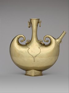 Pilgrim Flask, India, early 17th century. Creator: Unknown.