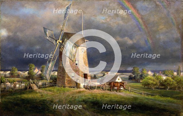 Old Hook Mill, Easthampton, ca. 1880. Creator: Edward Lamson Henry.