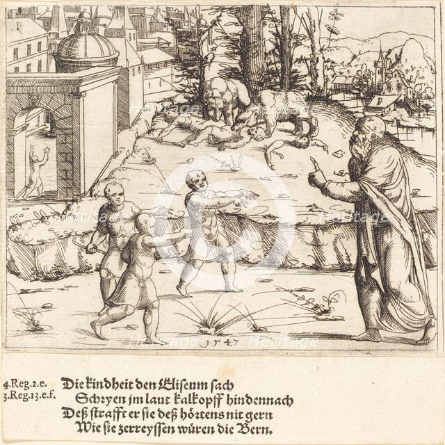 The Murder of the Children of Bethel, 1547. Creator: Augustin Hirschvogel.