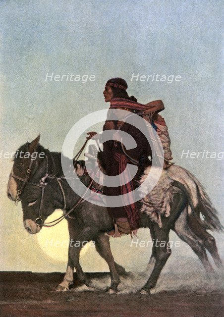 'On the October Trail', early 20th century.Artist: NC Wyeth