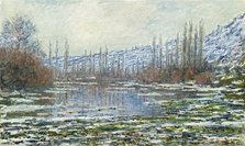 The Thaw at Vétheuil, 1880. Creator: Claude Monet.