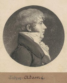 John Strong Adams, 1809. Creator: Charles Balthazar Julien Févret de Saint-Mémin.