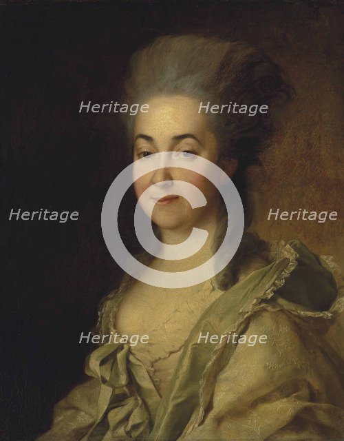 Portrait of Agafokleya Alexandrovna Poltoratskaya, née Shishkova (1737-1822) , c. 1780.