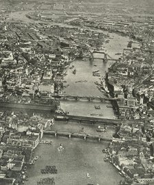 "The Great Street Paved With Water" The Thames from Southwark to Blackwall', 1937. Creator: Aerofilms.