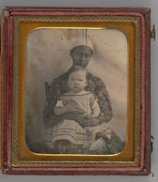 Untitled (Portrait of Woman Holding a Child), 1850. Creator: Unknown.