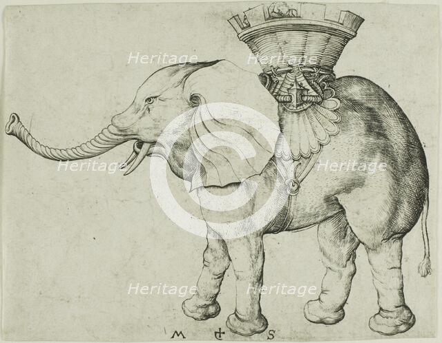 The Elephant, c. 1485. Creator: Martin Schongauer.