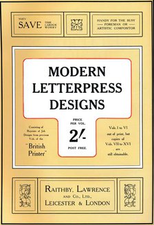 'Modern Letterpress Designs - Prize Design', 1909. Creator: Unknown.