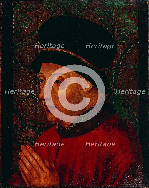 Portrait of King John I of Portugal (1357-1433), Early 15th cen.. Artist: Anonymous  