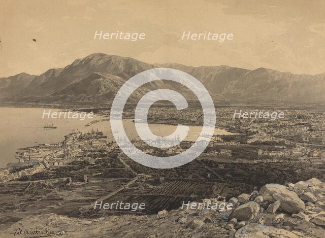 The Harbor of Piraeus, 1891. Creator: Themistocles von Eckenbrecher.