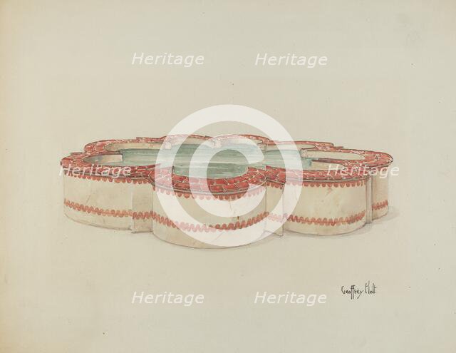 Mission Fountain, 1937. Creator: Geoffrey Holt.