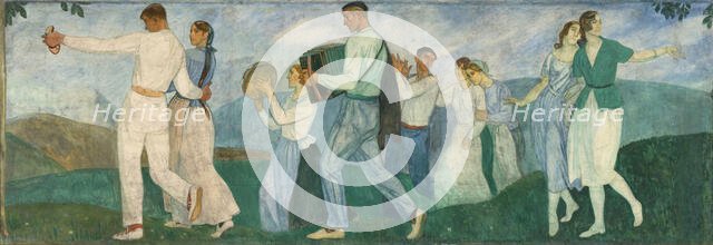 At the Pilgrimage Festival I, c1917-1918. Creator: Arteta, Aurelio (1879-1940).