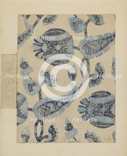 Resist Printed Linen, c. 1936. Creator: Michael Trekur.