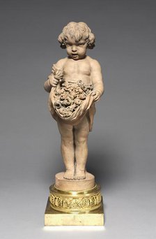 Child Carrying Fruit and Flowers, 18th-early 19th century. Creator: Clodion (French, 1738-1814).