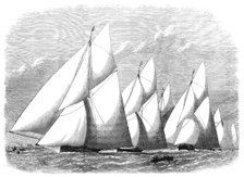 The Royal Thames Yacht Club: finish of the cutter-match, 1870. Creator: Unknown.