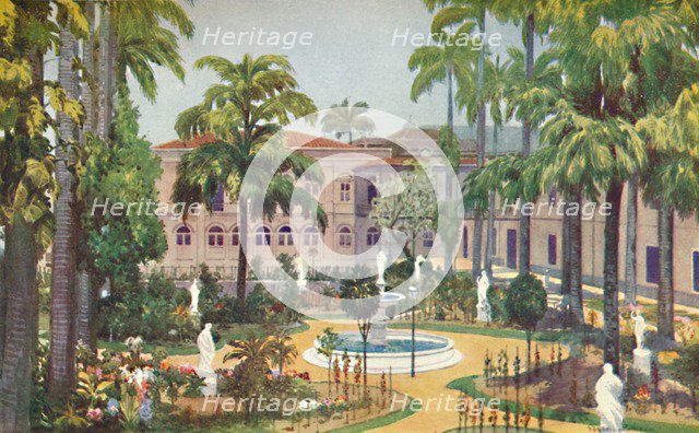 'Garden of the Itamaraty Palace - Foreign Office', 1914. Artist: Edgar L Pattison.