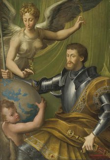 Allegorical portrait of Emperor Charles V (1500-1558), 1529-1530. Creator: Parmigianino (1503-1540).