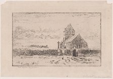 The Jobourg Church, 1887. Creator: Felix Hilaire Buhot.