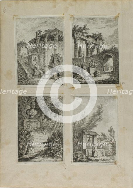 Evenings in Rome, 1763/64. Creator: Hubert Robert.