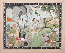 Ravana Receiving a Boon from Shiva, between c1850 and c1900. Creator: Unknown.
