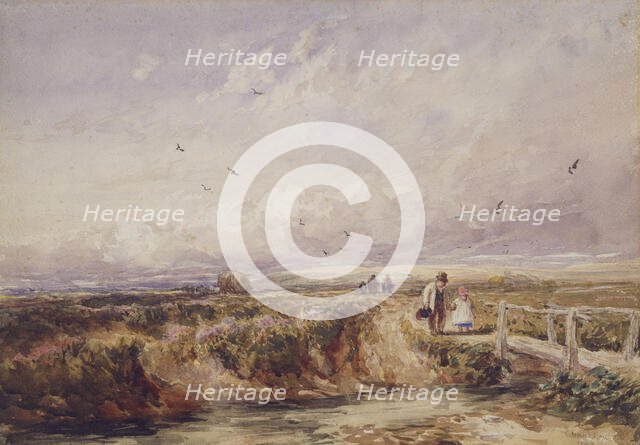 The Bridge on the Common, 1842. Creator: David Cox the Elder.