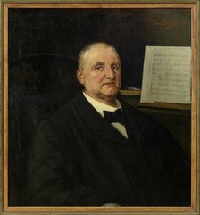Portrait of Anton Bruckner (1824-1896), 1889. Creator: Bératon, Ferry (1859-1900).