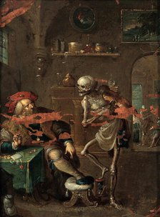 Death Playing the Fiddle, First third of 17th cen.. Creator: Francken, Frans, the Younger (1581-1642).