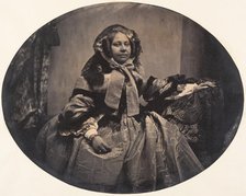 [Portrait of a Woman], 1854-56. Creator: Louis-Pierre-Théophile Dubois de Nehaut.