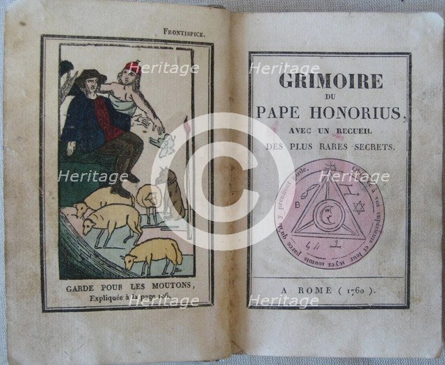 Le Grimoire du Pape Honorius, 1760. Artist: Anonymous  