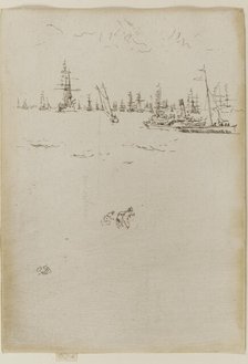 The Visitors' Boat, 1887. Creator: James Abbott McNeill Whistler.