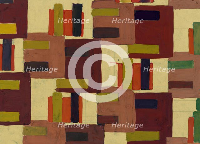 Untitled (Textile design no IV),  c1925. Creator: Frances Hodgkins.