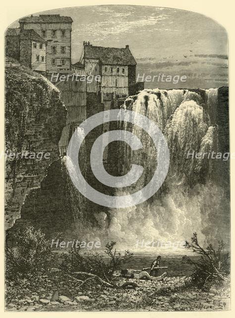 'East Side, Upper Falls of the Genesee', 1874.  Creator: John Douglas Woodward.