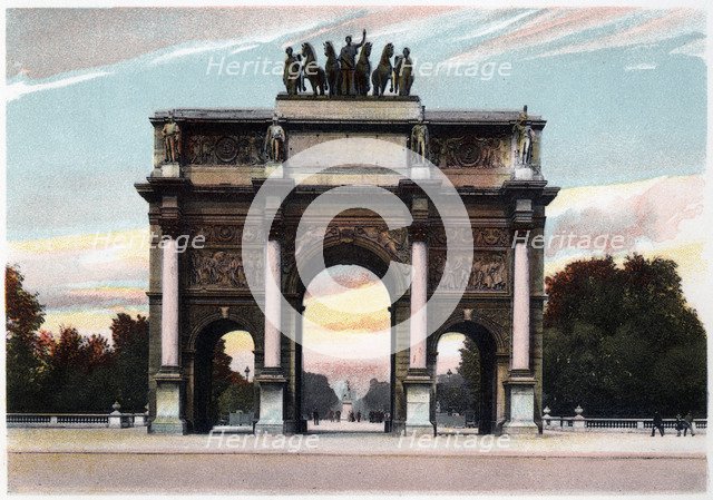 Arc de Triomphe, Paris, c1900. Artist: Unknown
