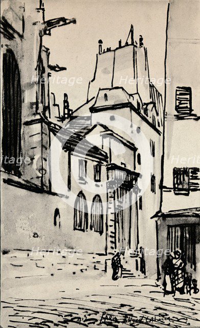 'Rue des Barres', 1915. Artist: Alfred Latour.