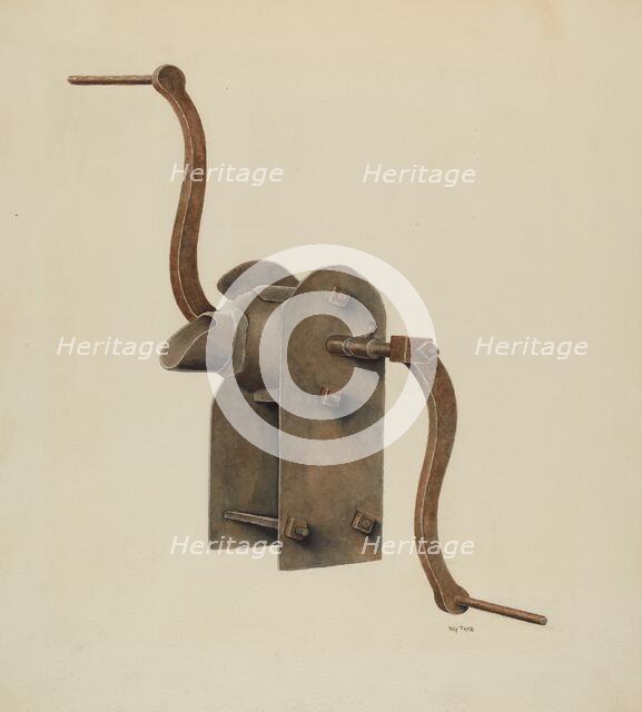 Metal Grits Grinder, c. 1939. Creator: Ray Price.