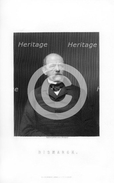 Otto von Bismarck, Duke of Lauenburg, German statesman, 1893.Artist: W Holl