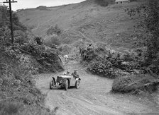 1933 MG J2 taking part in a motoring trial, late 1930s. Artist: Bill Brunell.