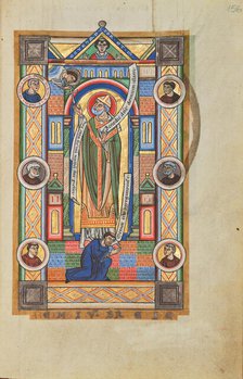 Saint Bernward of Hildesheim; Stammheim Missal, probably 1170s. Creator: Unknown.