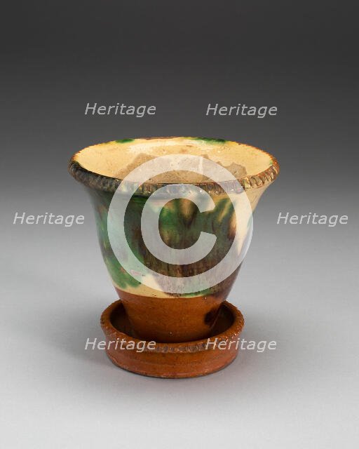 Flower Pot with Stand, 1890/1900. Creator: Unknown.