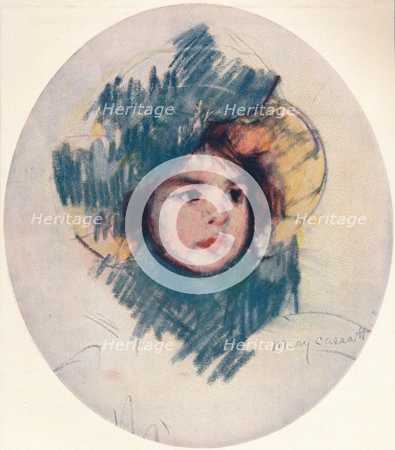 'Child's Head', c1902, (c1932). Artist: Mary Cassatt.