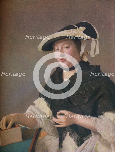 'Lady Fawkener', c1760. Artist: Jean-Etienne Liotard.