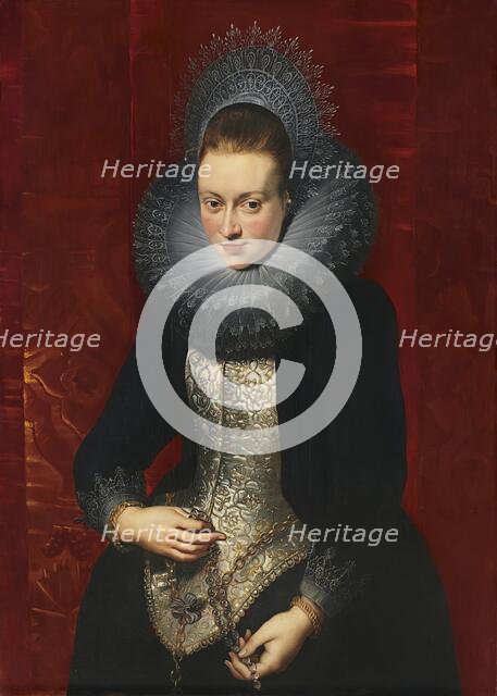 Portrait of a Young Woman with a Rosary, 1609. Creator: Peter Paul Rubens.