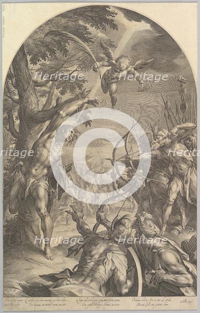 Martyrdom of St. Sebastian, ca. 1600. Creator: Jan Muller.