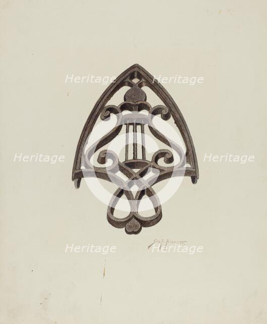 Trivet, c. 1941. Creator: Sydney Roberts.