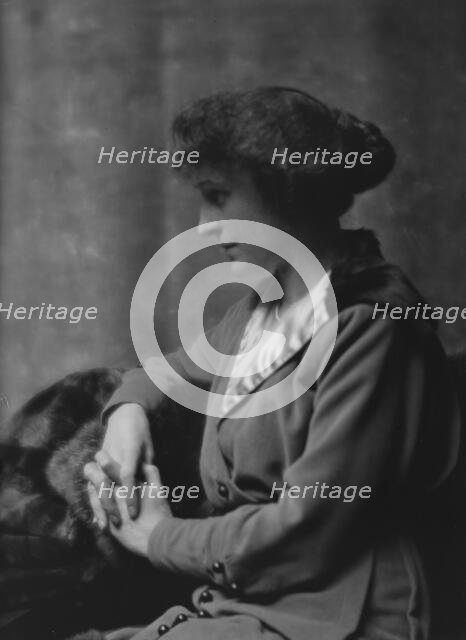 Drum, John S., Mrs., portrait photograph, 1913. Creator: Arnold Genthe.
