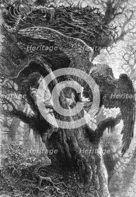 'Dangerous Bird Nesting; A Flying Visit to Florida', 1875. Creator: Thomas Mayne Reid.
