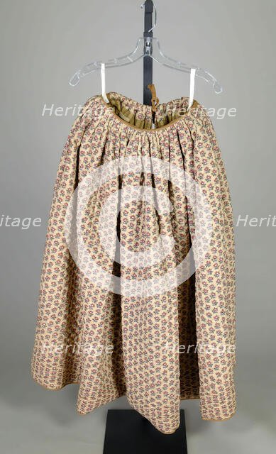 Skirt, French, 1840-60. Creator: Unknown.