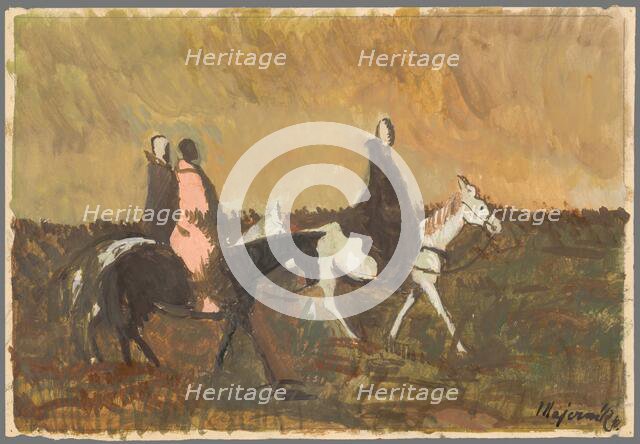 Three Horsemen, 1941. Creator: Cyprian Majernik.