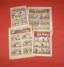 Children's comics with golfing themes, c1950s-c1960s. Artist: Unknown